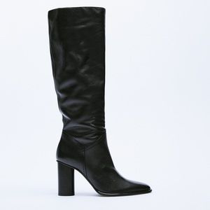 Zara leather boots
